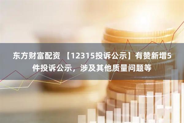 东方财富配资 【12315投诉公示】有赞新增5件投诉公示，涉及其他质量问题等
