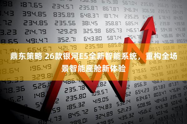 鼎东策略 26款银河E5全新智能系统，重构全场景智能座舱新体验